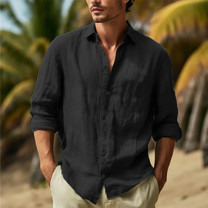Vincent's Linen Button-Up Shirt