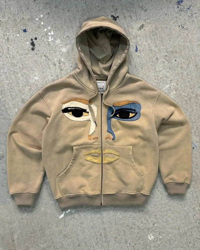 Melted Muse Patchwork Hoodie