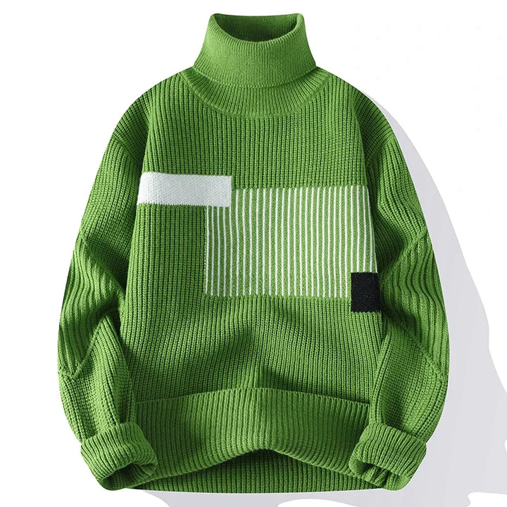 Osaka Geometric Turtleneck