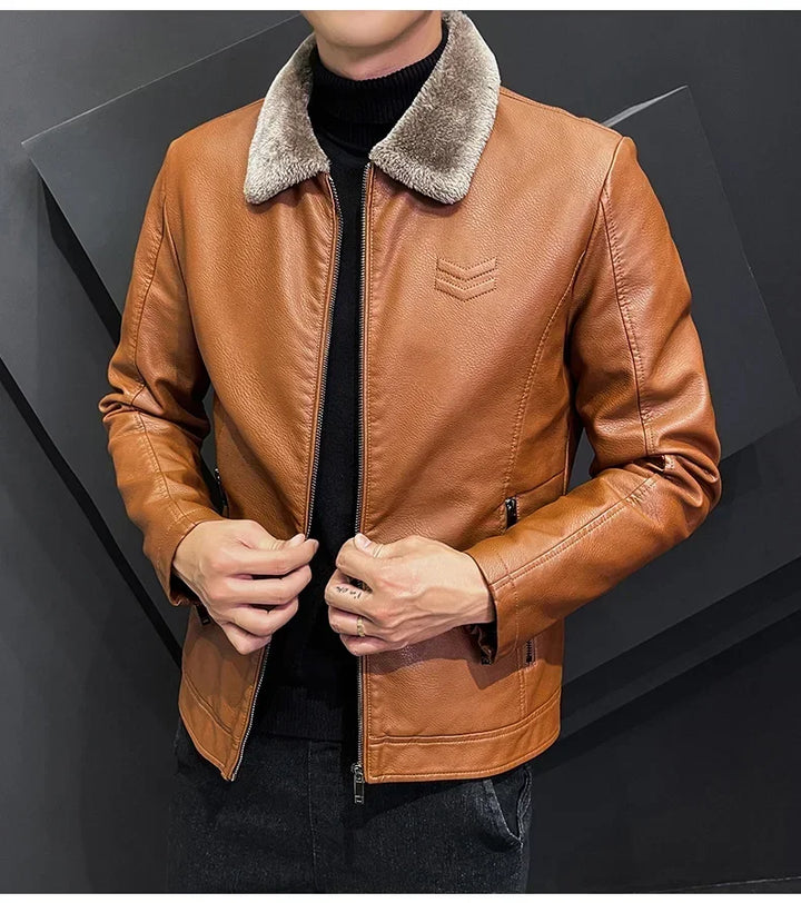 Alpine Luxe Shearling Leather Jacket