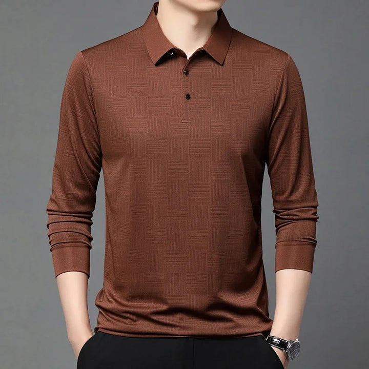 Luca Textured Knit Polo