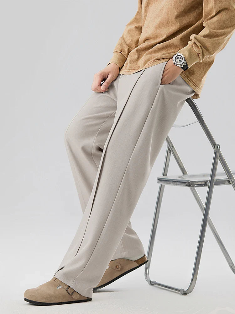 Noah Relaxed Pleated Trousers