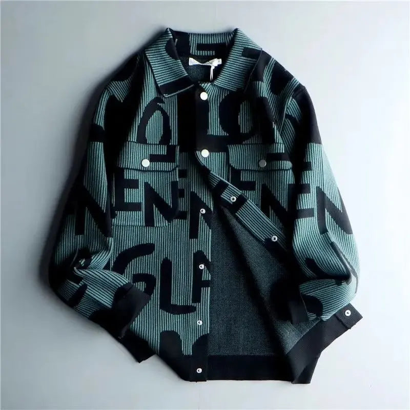 Oslo Graphic Knit Overshirt