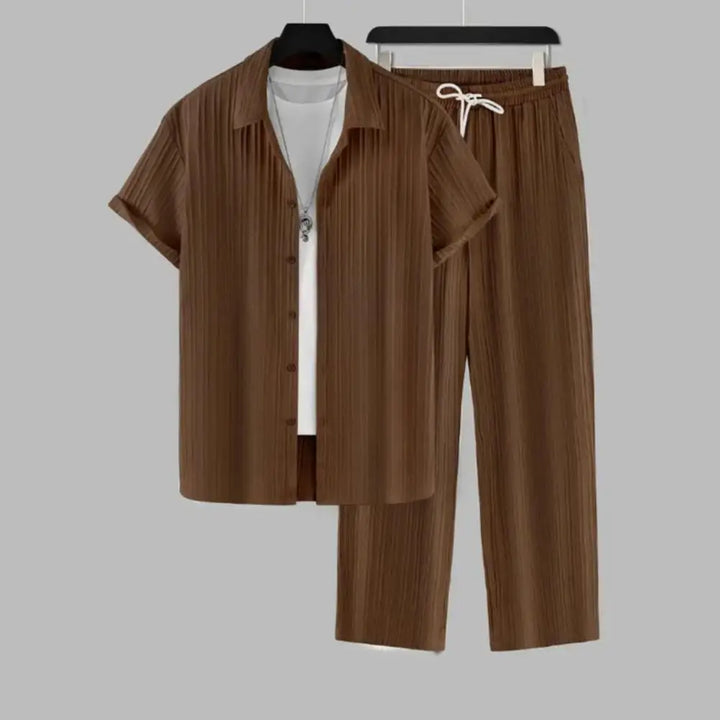 Luca Ferarro Striped Lounge Set
