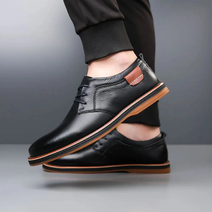 Luciano Couture Textured Derby Shoes