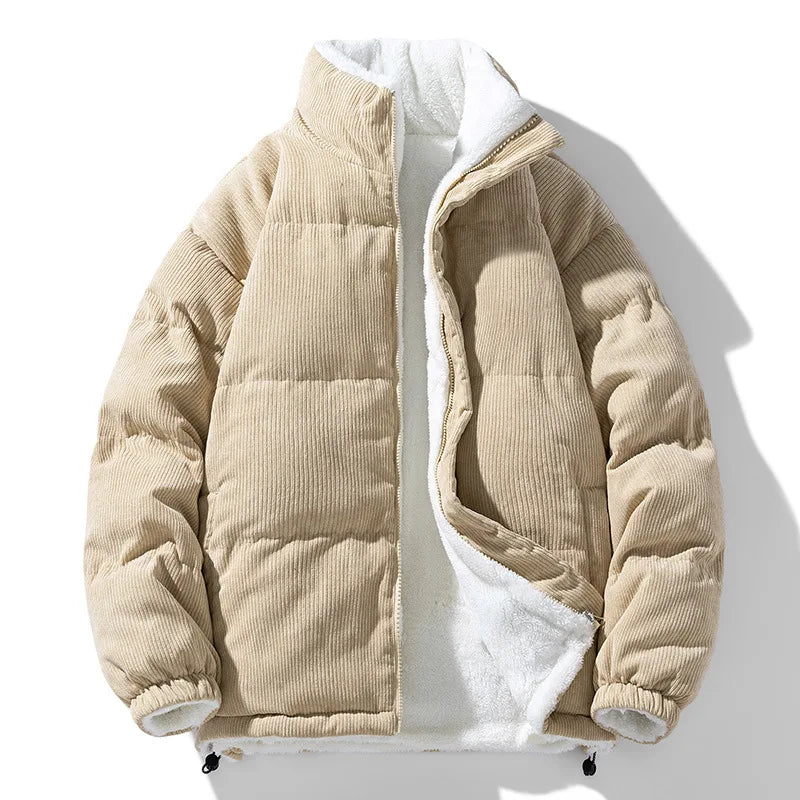 Nordic Corduroy Puffer Jacket