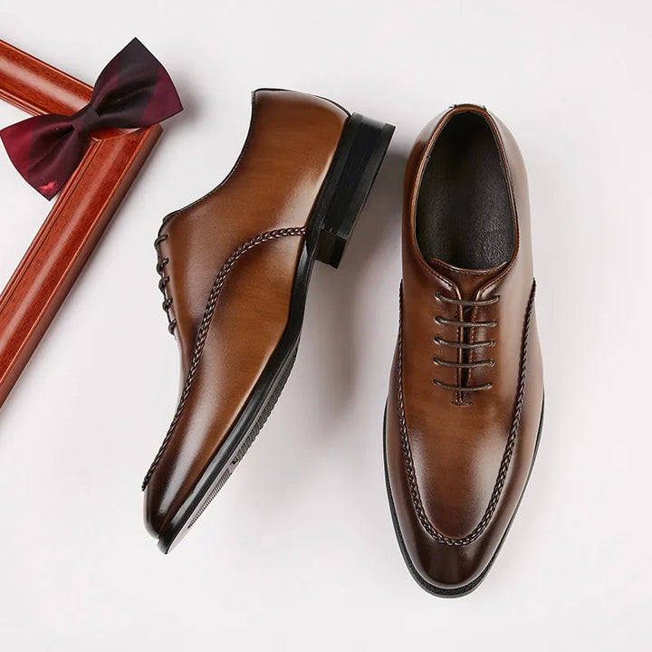 Luciano Couture Braided Derby Shoes