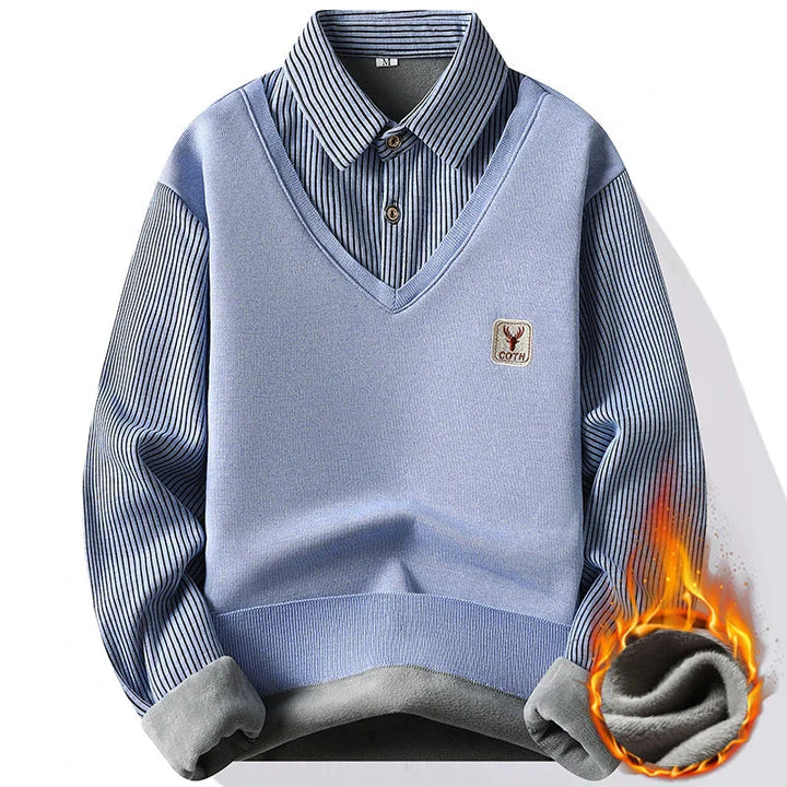 Matteo Fleece Polo Sweater