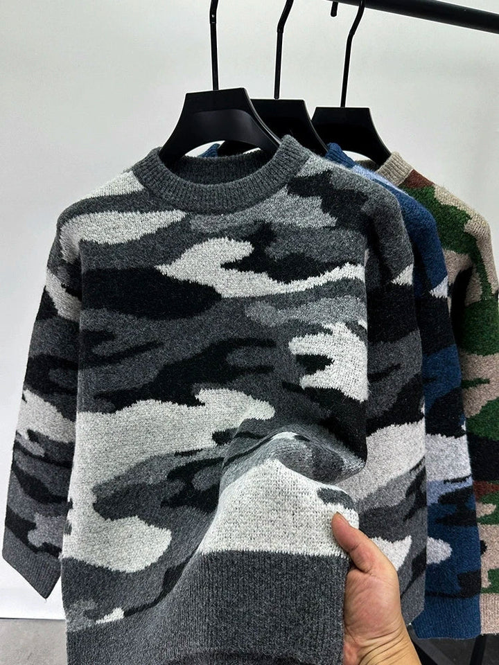 Maverick Camo Knit Sweater