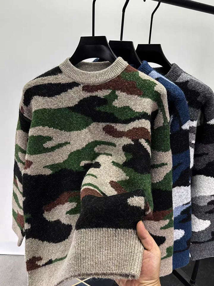 Maverick Camo Knit Sweater