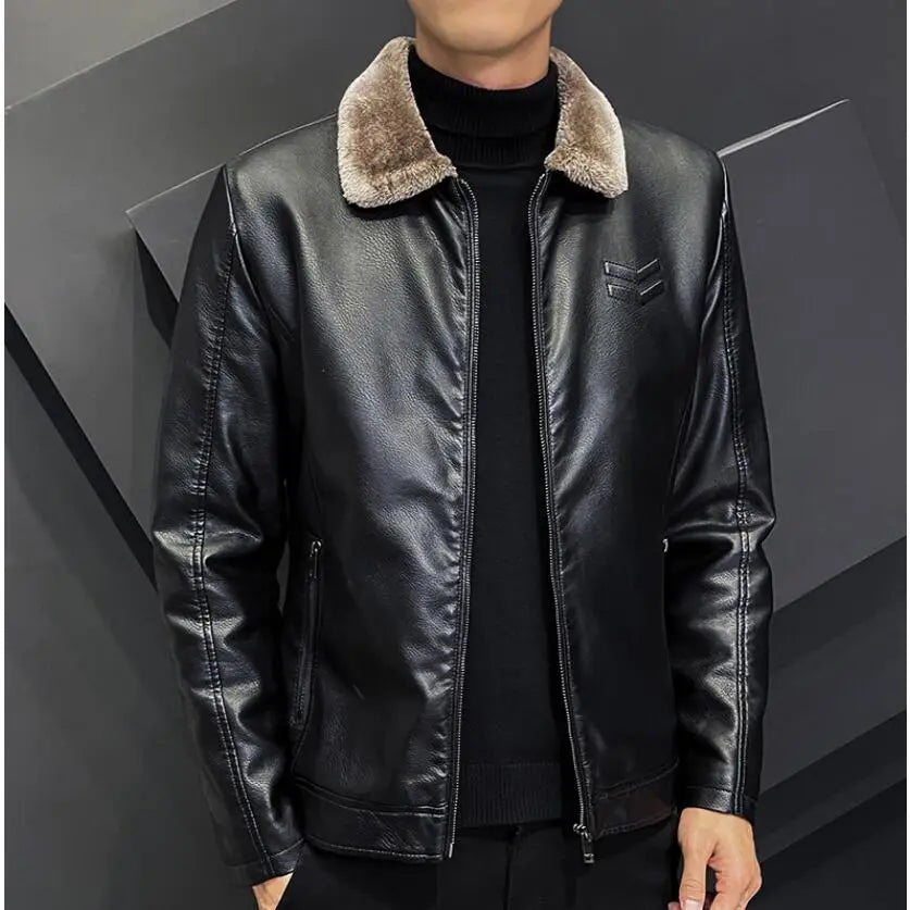 Alpine Luxe Shearling Leather Jacket