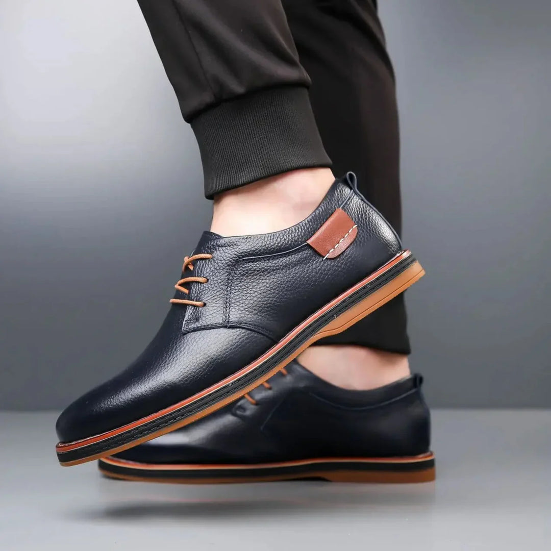 Luciano Couture Textured Derby Shoes