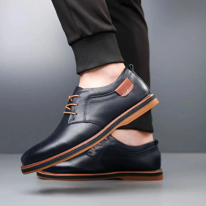 Luciano Couture Textured Derby Shoes
