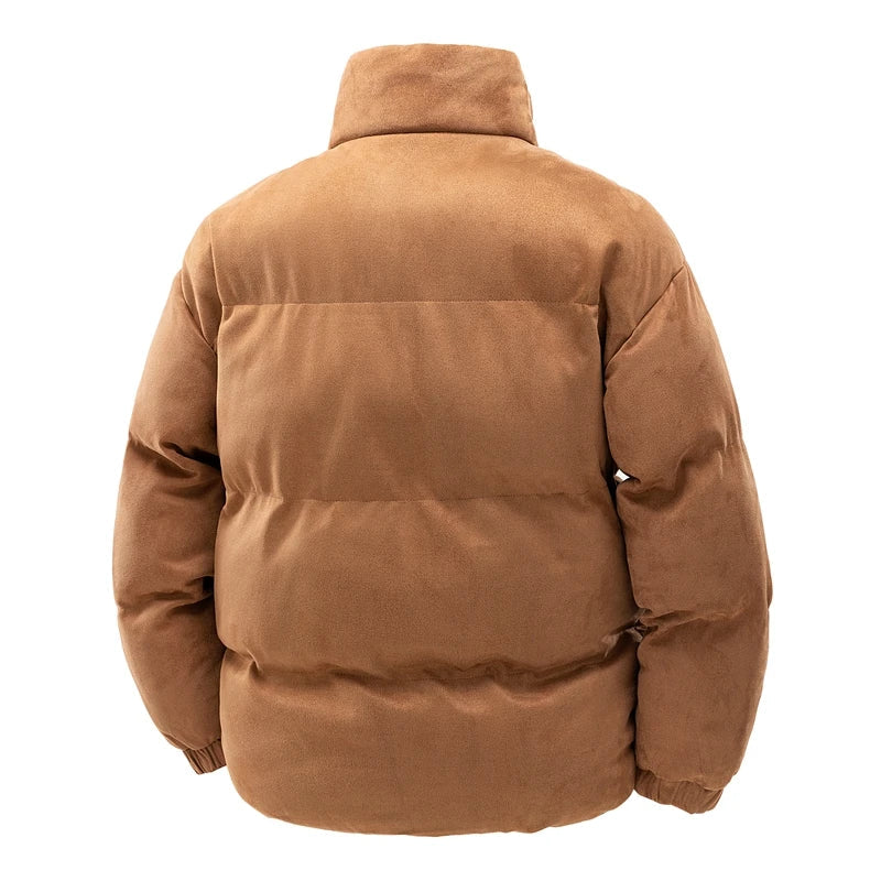 Luca Ferarro Suede Puffer Jacket