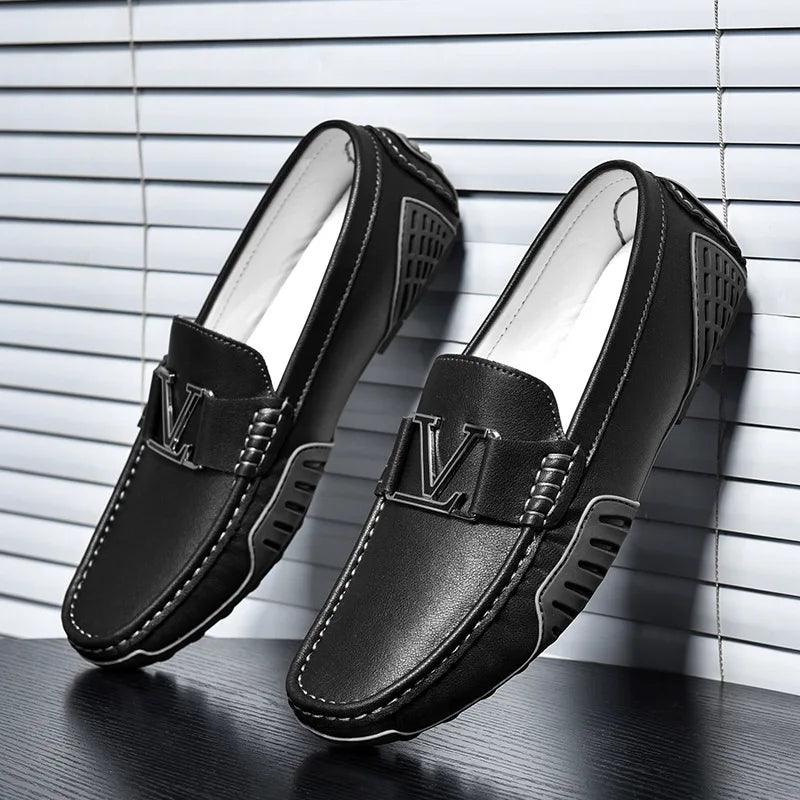 Luciano Couture Sleek Loafers