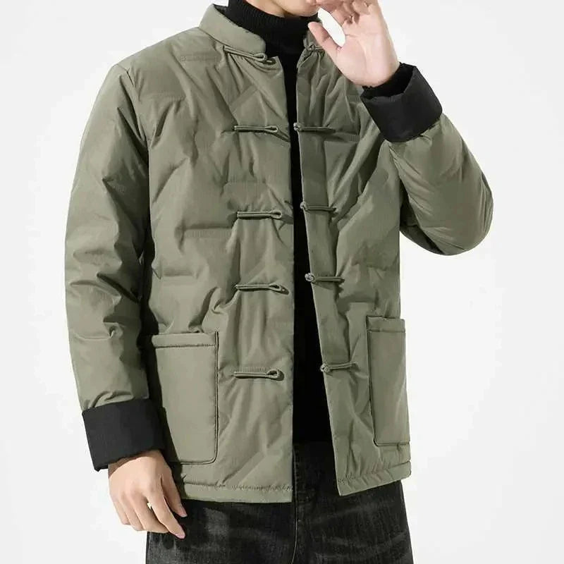 Ashton Mandarin-Collar Quilted Jacket