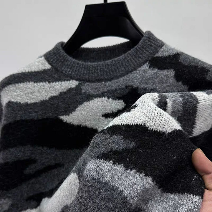 Maverick Camo Knit Sweater