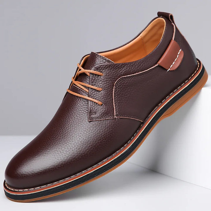 Luciano Couture Textured Derby Shoes
