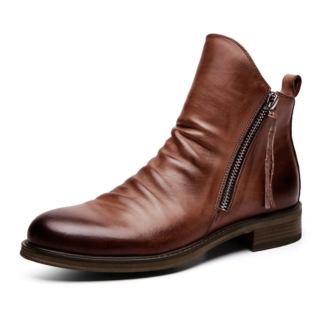 Verona Classic Leather Ankle Boots