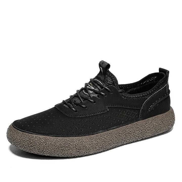 Hudson Perforated Leather Sneakers