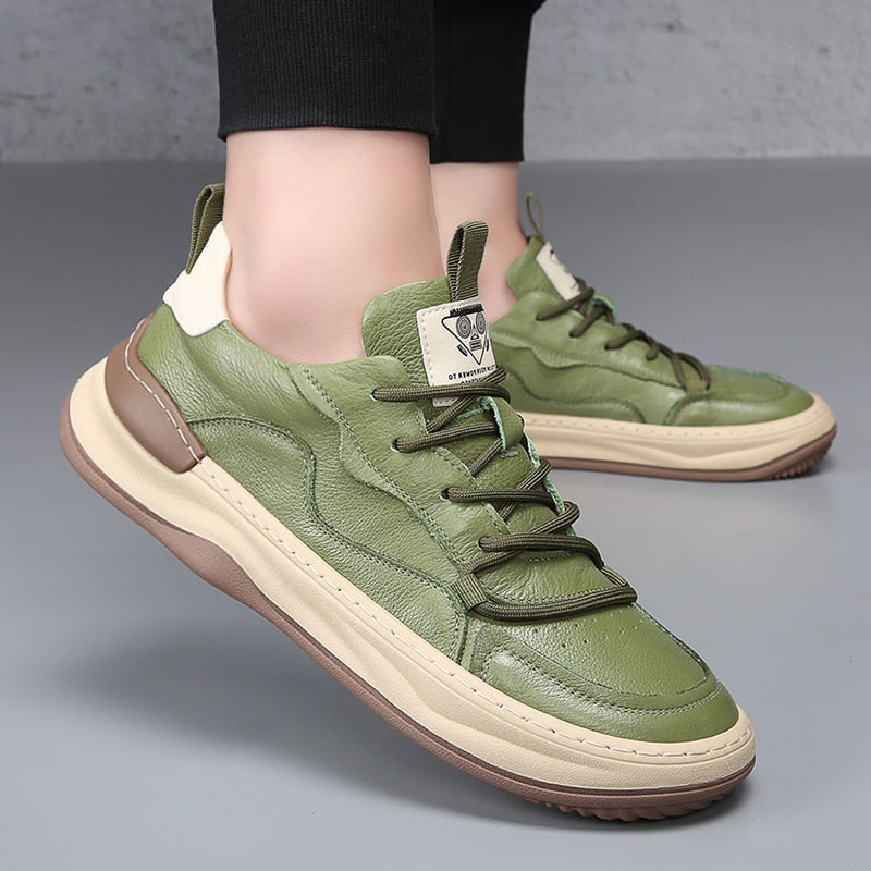 Verde Luxe Leather Sneakers