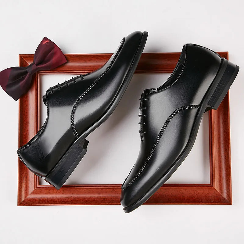 Luciano Couture Braided Derby Shoes