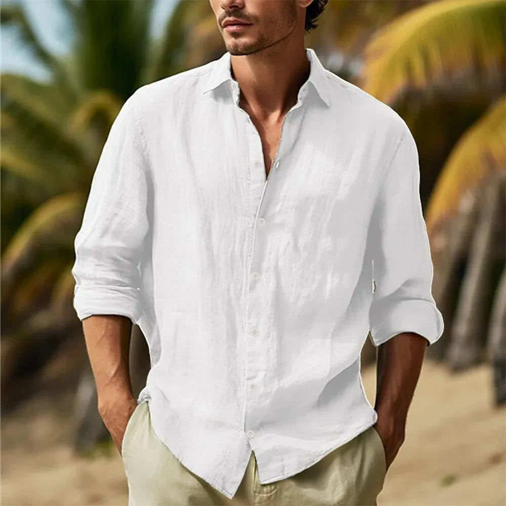 Vincent's Linen Button-Up Shirt