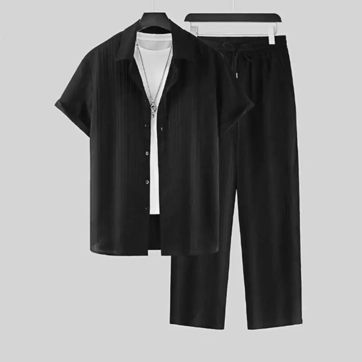 Luca Ferarro Striped Lounge Set
