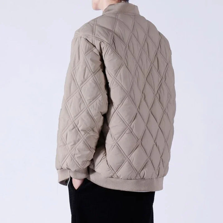 Luca Ferarro Quilted Bomber Jacket