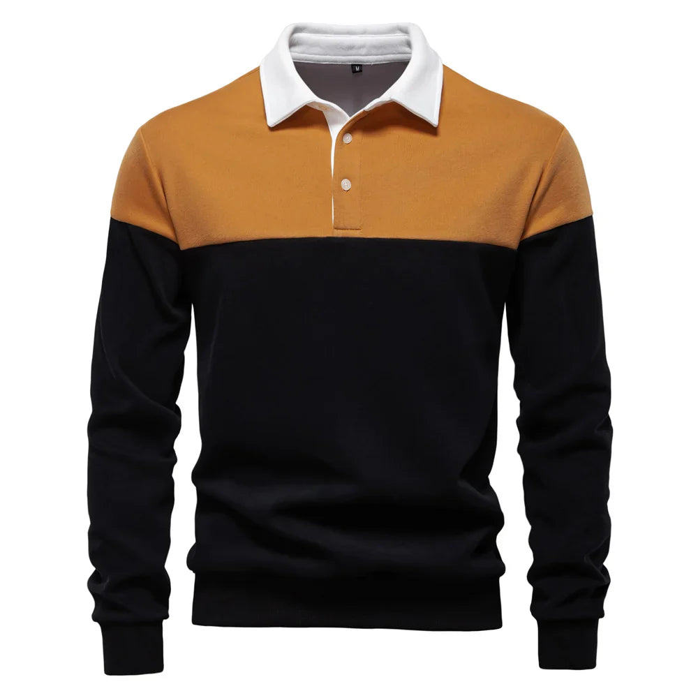 Noah Two-Tone Rugby Sweatshirt