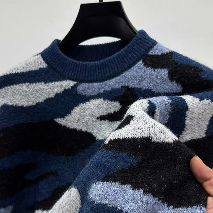 Maverick Camo Knit Sweater