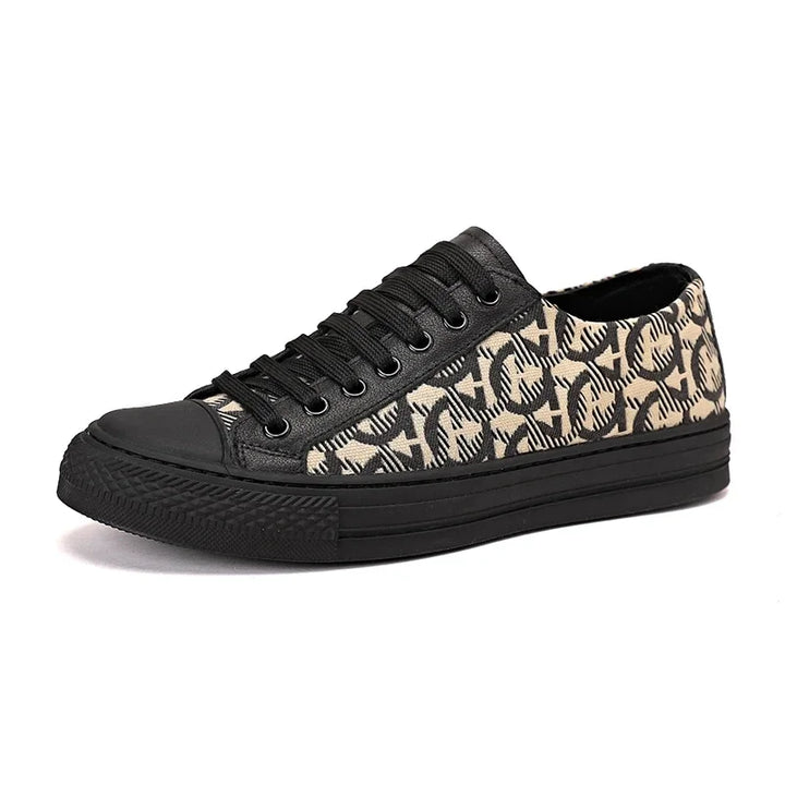 Luca Ferarro Monogram Low-Top Sneakers