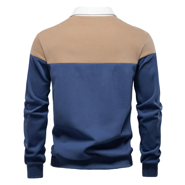 Noah Two-Tone Rugby Sweatshirt