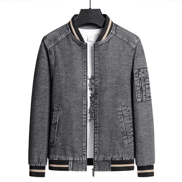 Denim Varsity Jacket