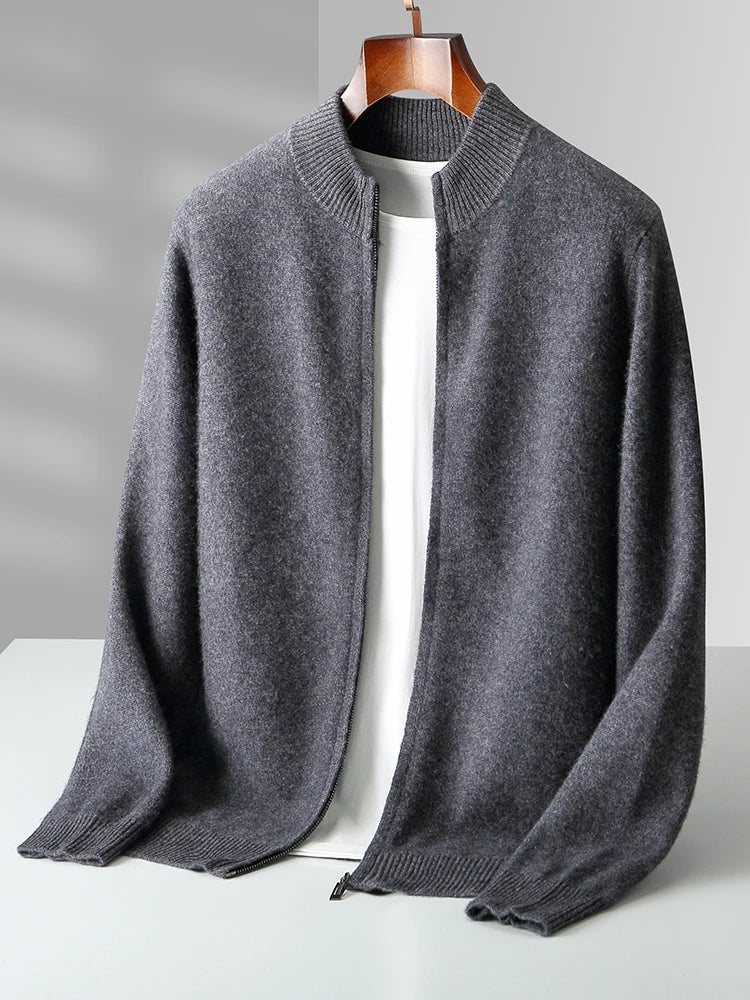 Luca Ferarro Zip-Up Cardigan