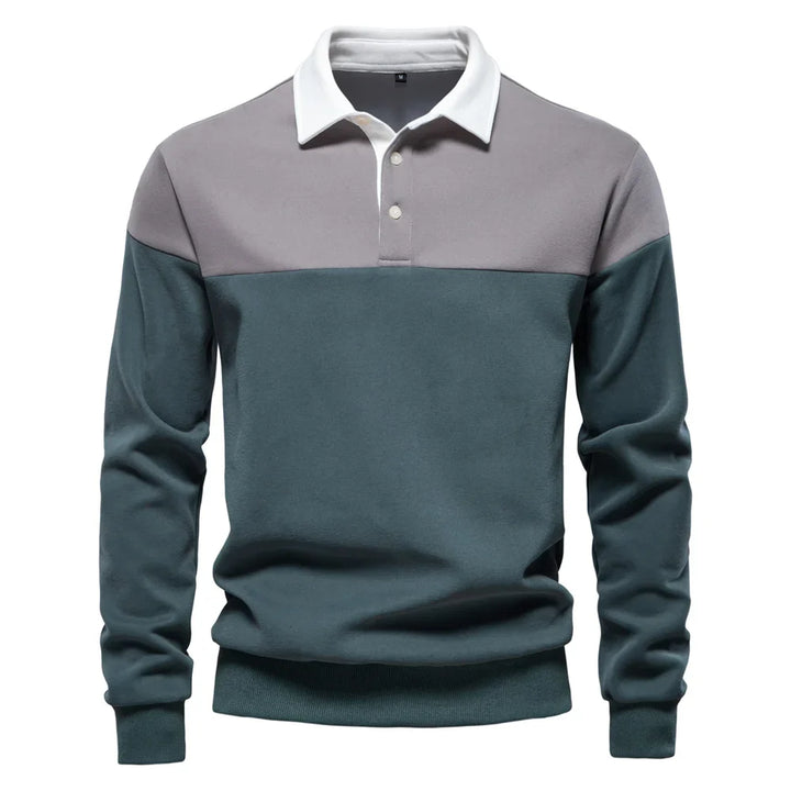 Noah Two-Tone Rugby Sweatshirt