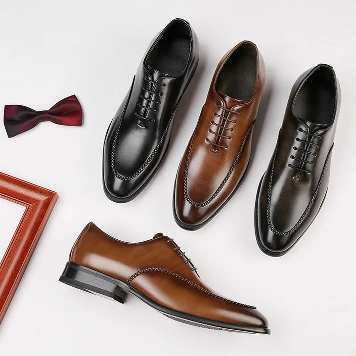 Luciano Couture Braided Derby Shoes