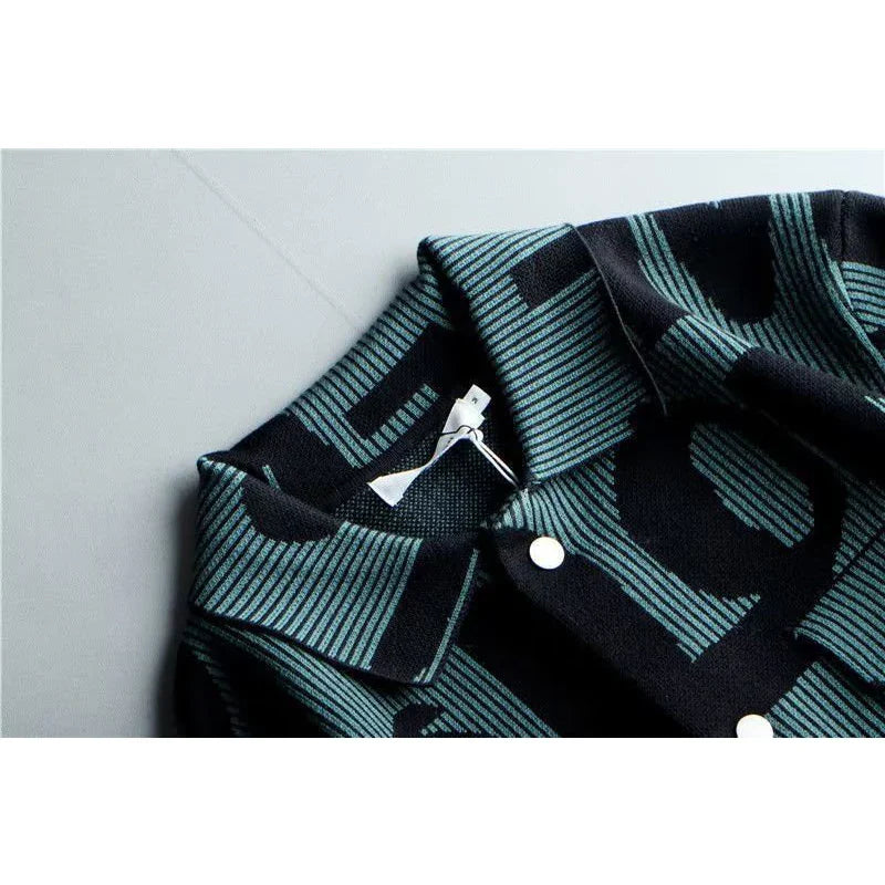 Oslo Graphic Knit Overshirt