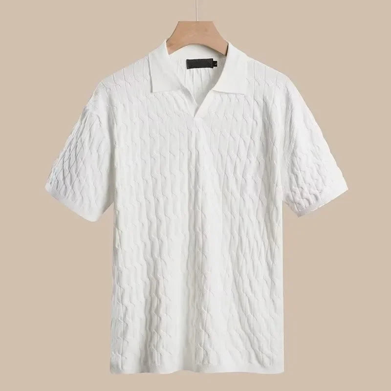 Cairo Textured Knit Polo