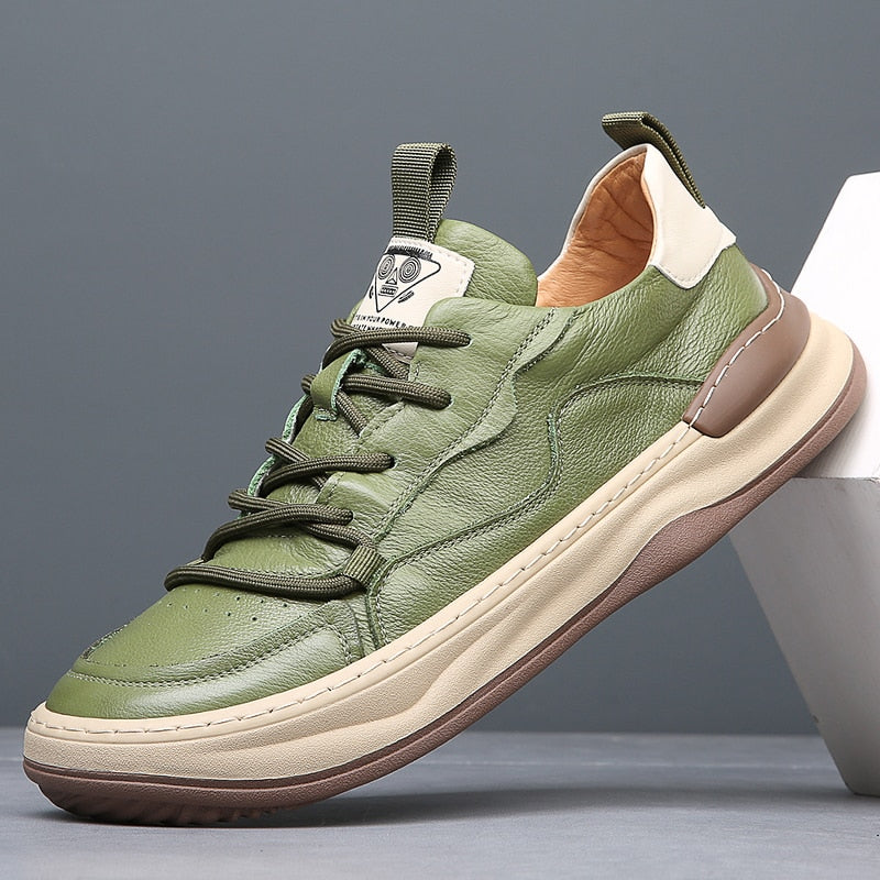 Verde Luxe Leather Sneakers