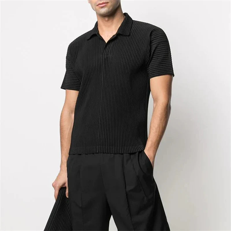 Striped Short-Sleeve Polo