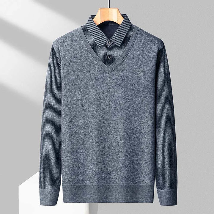 Matteo Fleece Polo Sweater