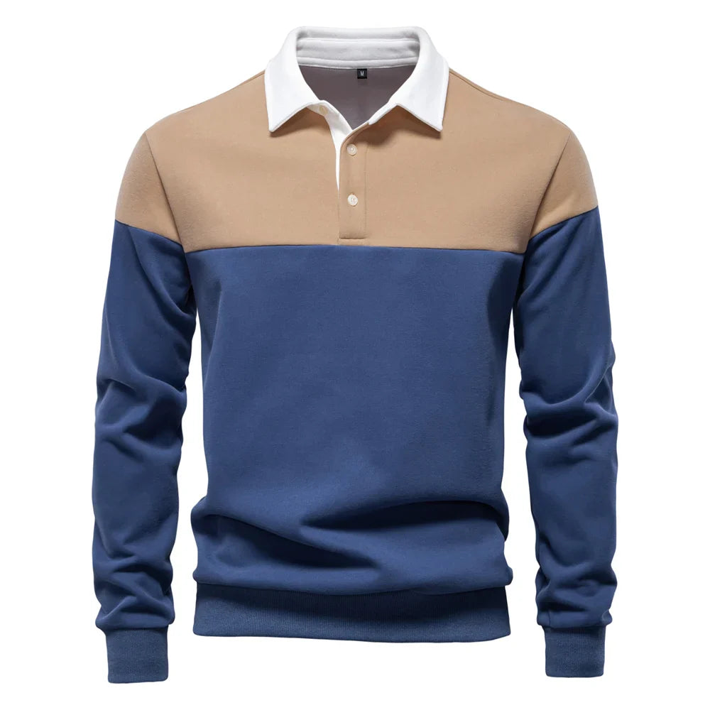 Noah Two-Tone Rugby Sweatshirt