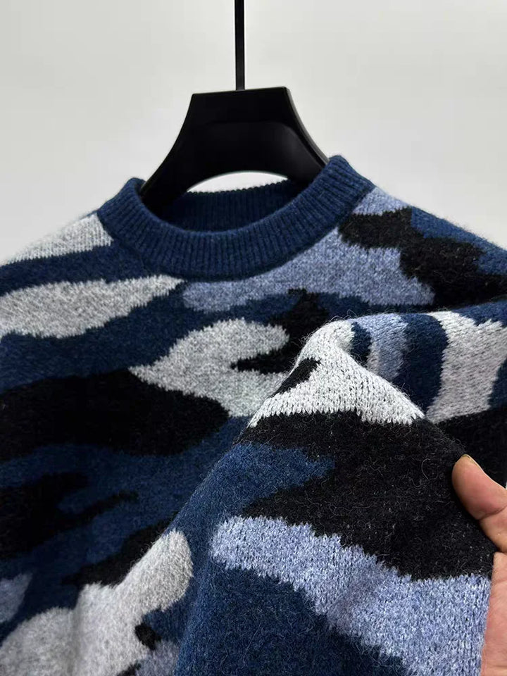 Maverick Camo Knit Sweater