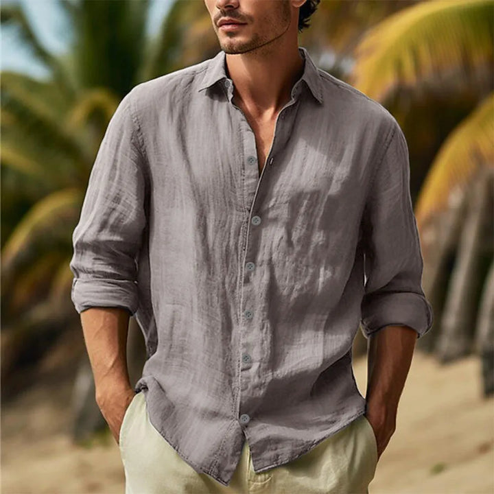 Vincent's Linen Button-Up Shirt