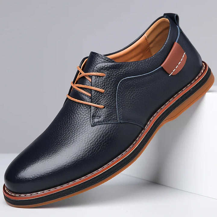 Luciano Couture Textured Derby Shoes