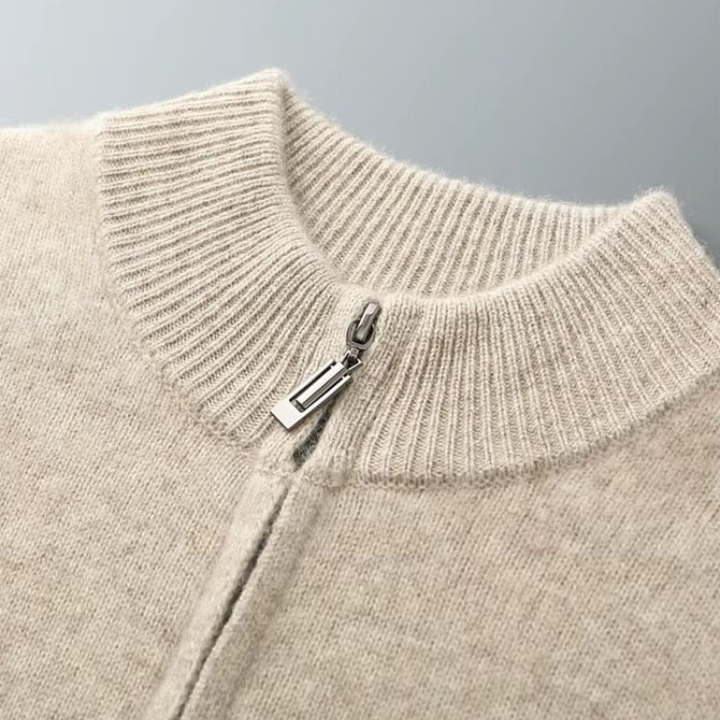 Luca Ferarro Zip-Up Cardigan