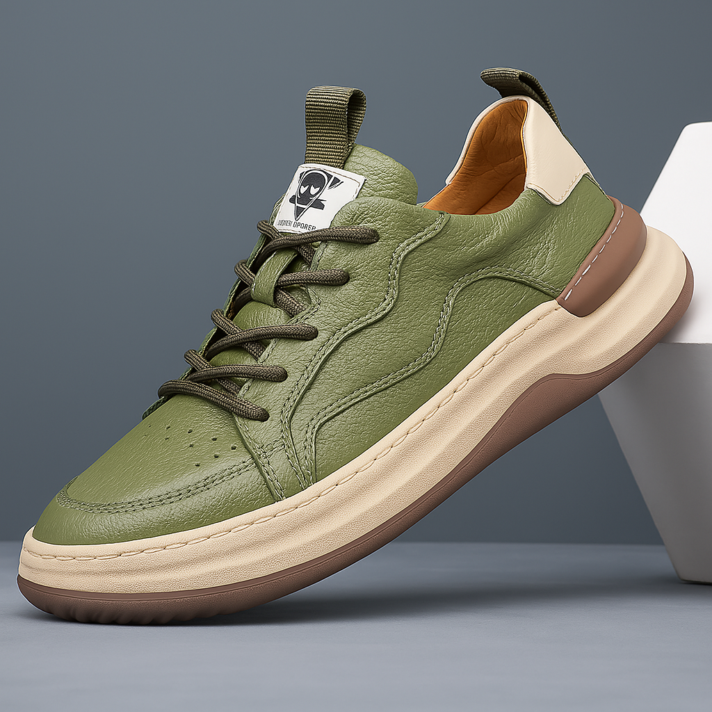 Nero Italiana Genuine Leather Sneakers