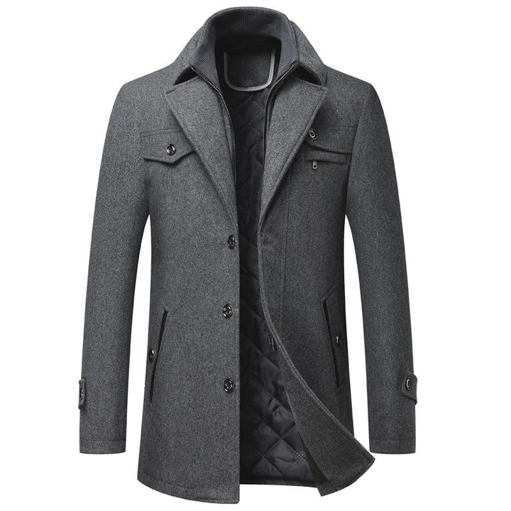 Sebastian Quilted Wool Overcoat