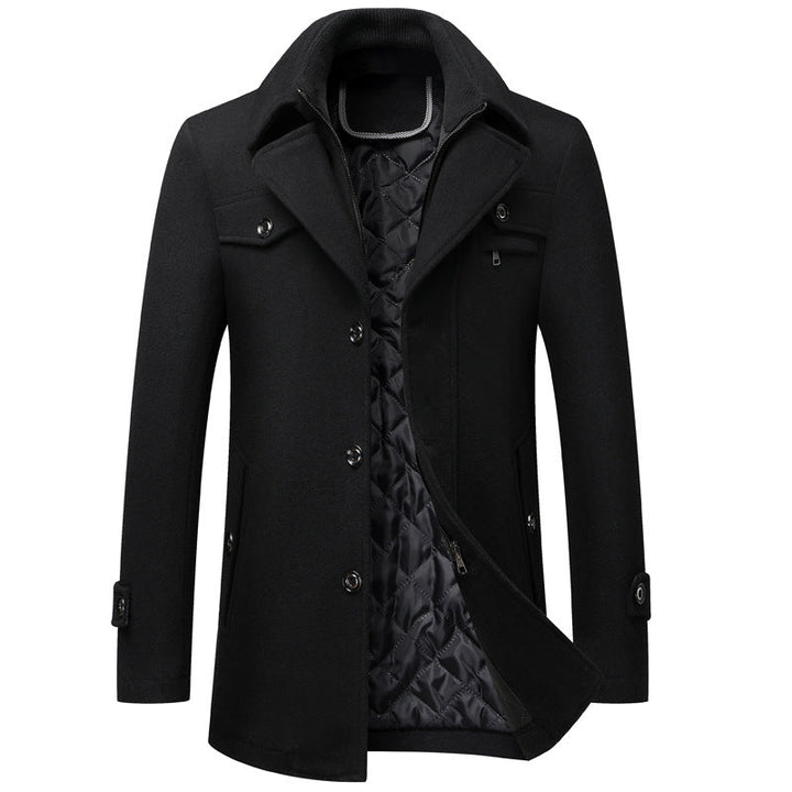 Sebastian Quilted Wool Overcoat